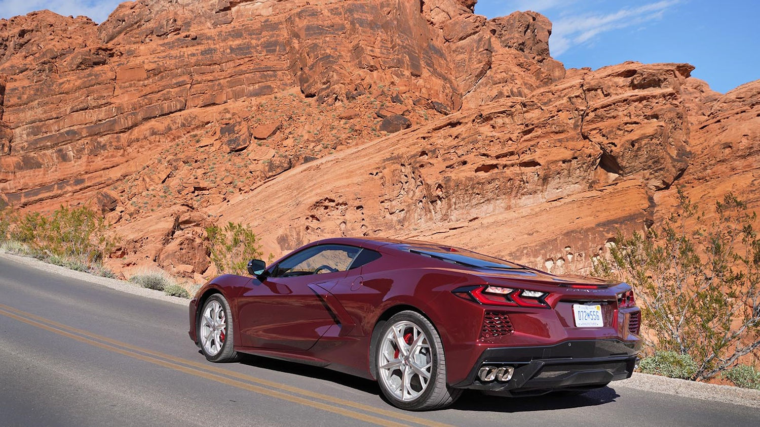 Click to Enlarge-Esc to Close Corvette Generations/C8/C8 2020 Corvette Red Rocks rear.jpg